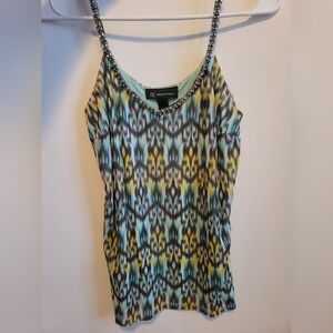 NWOT Sleeveless Top with Beaded Straps